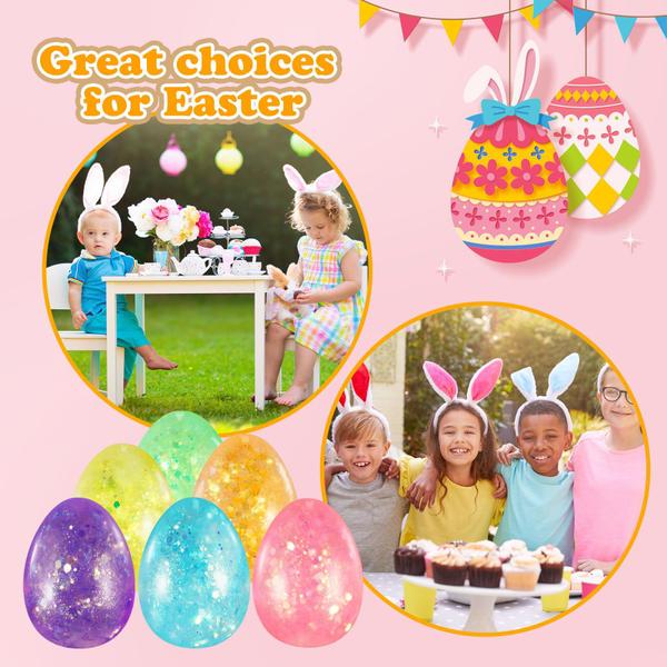 Imagem de Squishy Toys Easter Eggs Stress Ball 12 peças para crianças Quimsity