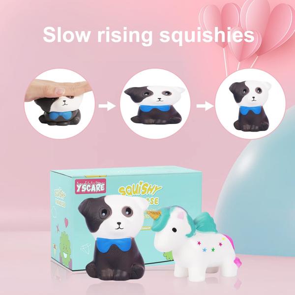 Imagem de Squishy Toys YScare Slow Rising, pacote com 8 animais para crianças