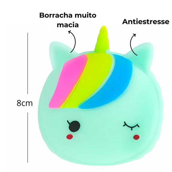 Imagem de Squishy Unicórnio Antiestresse Espreme e Aperta - Castela