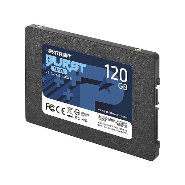 Imagem de SSD 120 GB Patriot Burst Elite, 2.5", SATA III, Leitura: 450MB/s e Gravação: 320MB/s - PBE120GS25SSDR