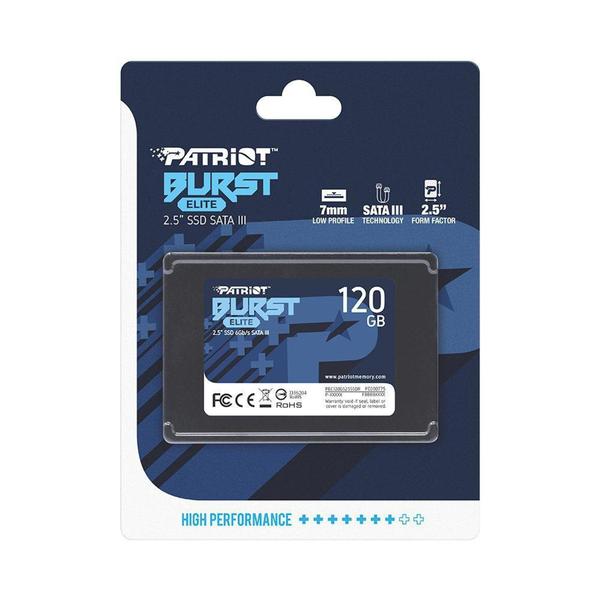 Imagem de SSD 120 GB Patriot Burst Elite, 2.5", SATA III, Leitura: 450MB/s e Gravação: 320MB/s -