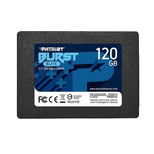 Imagem de SSD 120 GB Patriot Burst Elite, 2.5", SATA III, Leitura: 450MB/s e Gravação: 320MB/s