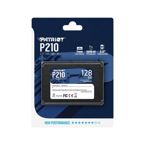 Imagem de SSD 128GB Patriot P210 450MB/s Sata III 2,5"