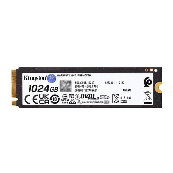 Imagem de Ssd 1Tb M.2 NVMe PCIe 4.0 7000mb/s - 6000mb/s Grav SKC3000S/1024G Kingston