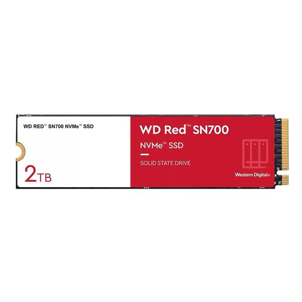 Imagem de SSD 2 TB WD Red SN700, M.2 PCIe, NVMe, Leitura: 3400MB/s e Gravação: 2900MB/s - WDS200T1R0C