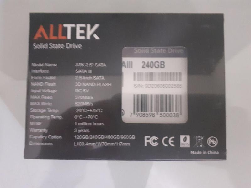 Imagem de SSD 240GB AllTek