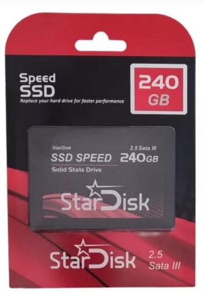 Imagem de SSD 240GB SATA III  2.5 Stardisk velocidade de leitura 540.0mb/s