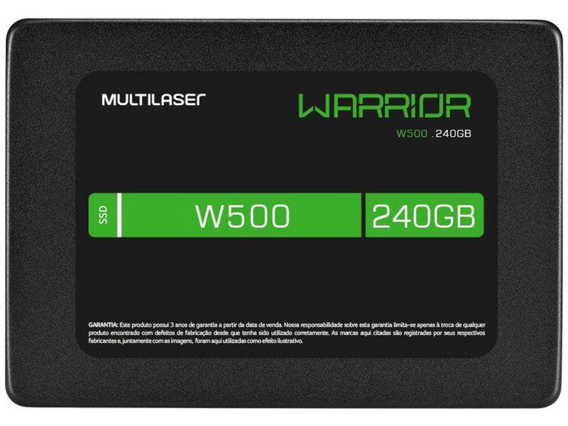 Imagem de SSD 240GB Warrior Gamer SATA - Leitura 540MB/s e Gravação 500MB/s