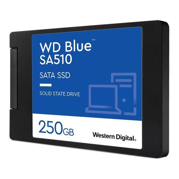 Imagem de SSD 250 GB WD Blue, SATA, Leitura: 555MB/s e Gravação: 440MB/s - WDS250G3B0A