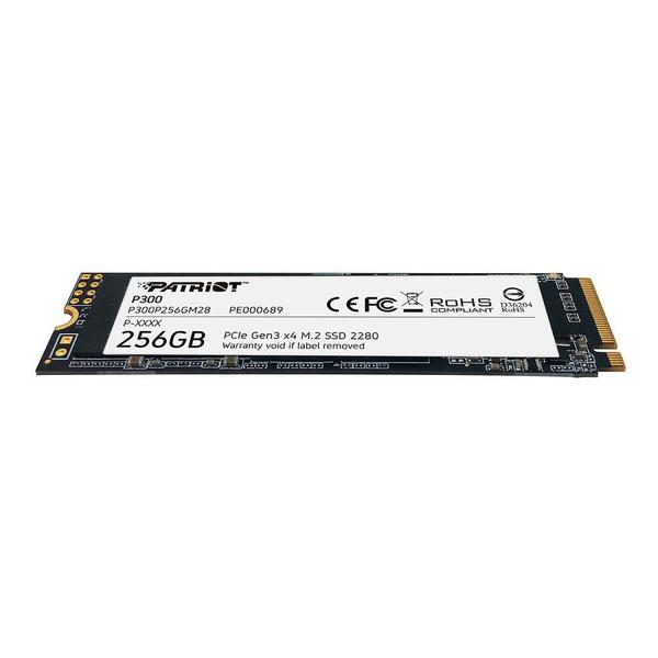 Imagem de SSD 256 GB Patriot P300, M.2 NVMe 2280, Leitura: 1700MB/S e 