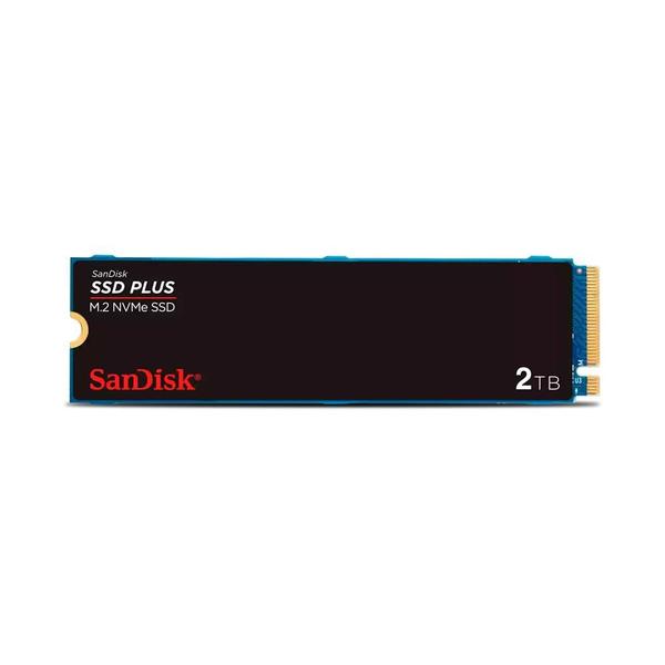 Imagem de SSD 2T SanDisk Plus NVMe, M.2, PCle, Gen3,  Leitura 3.200 e Gravação acima de 3.200 - SDSSDA3N-2T00-G26