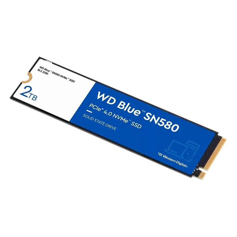 WD Blue SN580 NVMe SSD 2TB + USB4 外付けケース SSD 2TB WD Blue SN580 NVMe, M.2 PCle, Gen4, Leitura 4150 e