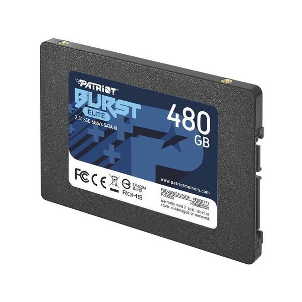 Imagem de SSD 480 GB Patriot Burst Elite, Sata III, Leitura 450MB/s e Gravação 320MB/s - PBE480GS25SSDR