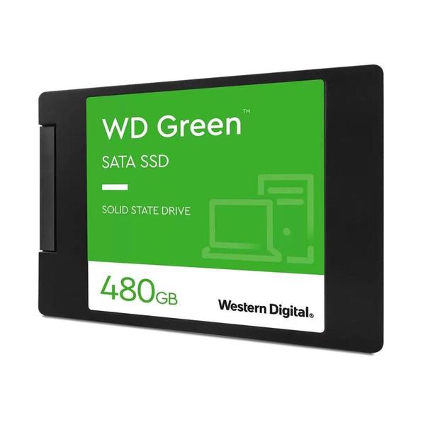 Imagem de SSD 480 GB WD Green, SATA, Leitura: 545MB/s e Gravação: 430MB/s - WDS480G3G0A