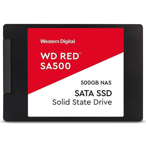 Imagem de SSD 500 GB WD Red SA500 NAS, SATA, Leitura: 560MB/s e Gravação: 530MB/s - WDS500G1R0A