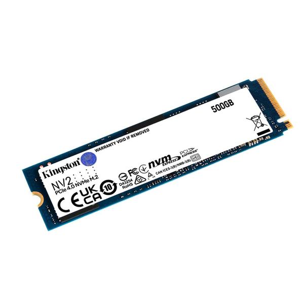 Imagem de Ssd 500GB M.2 NVMe PCIe 4 3500mb/s Leit. 2100mb/s Grav. NV2 SNV2S/500G Kingston