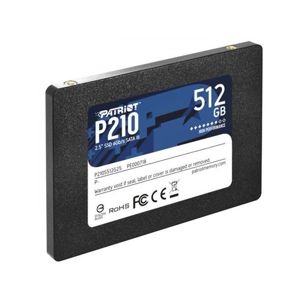 Imagem de Ssd  512gb 2.5 Sata 3 500mb/s Leit - 400mb/s Grav P210 P210S512G25 Patriot