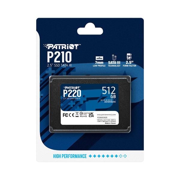 SSD 512GB Patriot P210, 2.5