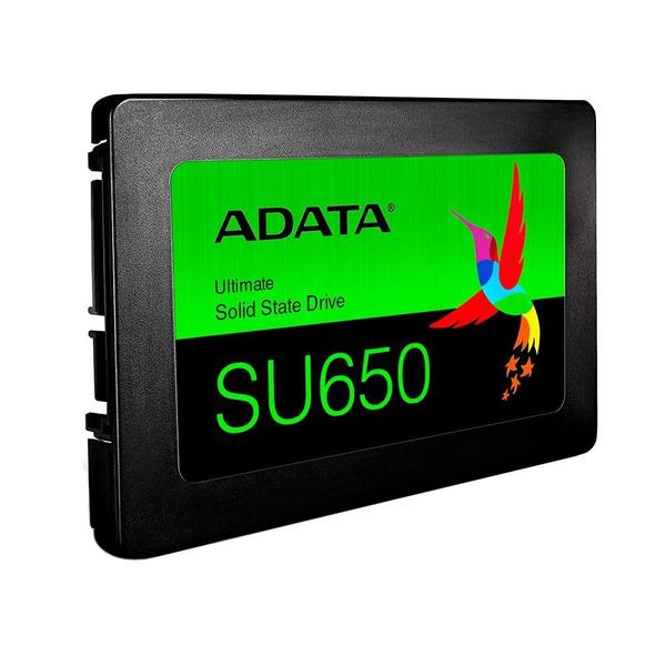 Imagem de SSD ADATA/ 240GB/ SU650/ SATA3/ 2,5 Polegadas/ 7MM/ LEITURA 520MB/S/ GRAVACAO 450MB/S/ Modelo: ASU650SS-240GT-R