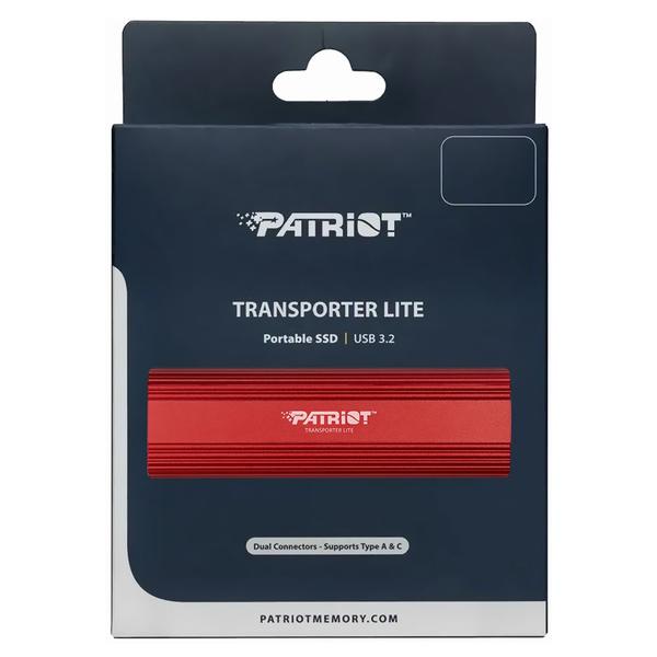 Imagem de SSD Externo Patriot 2TB Transporter Lite Portátil - Vermelho (PTPL2TBPEC)