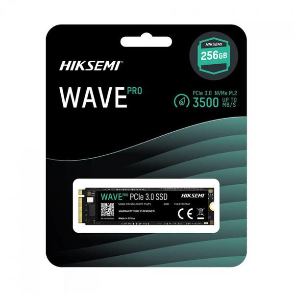 Imagem de SSD Hiksemi Wave Pro 256GB M.2 2280 NVMe Leitura 3230MBs e Gravação 1240MBs -HS-SSD-WAVE PRO(P)