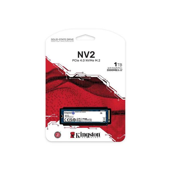 Imagem de SSD Kingston NV2 1TB NVMe M.2 2280 - SNV2S/1000G