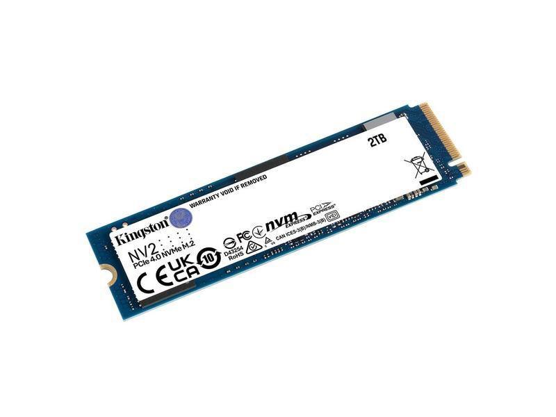 Imagem de Ssd kingston nv2 2 tb, m.2 2280 pcie, nvme, leitura: 3500 mb/s e gravacao: 2800 mb/s - snv2s/2000g