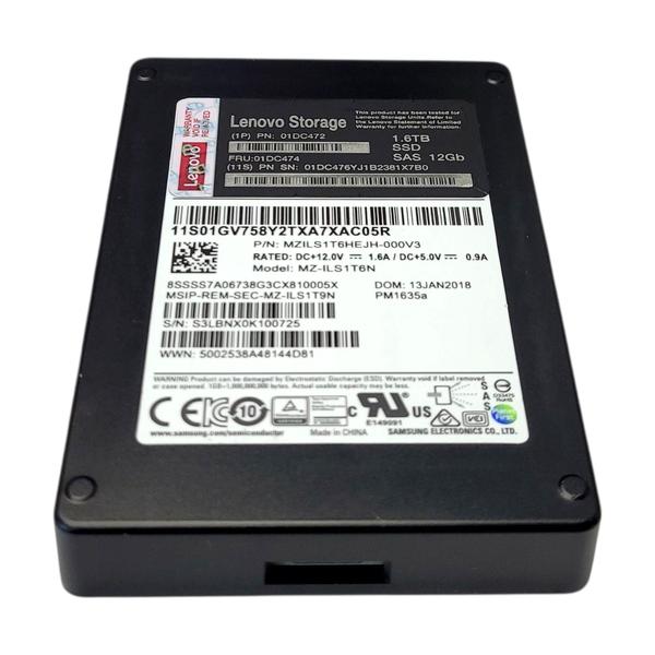 (1777) 秒速起動新品SSD125G Lenovo一体F0Cpen 4G Ssd Lenovo 1.6tb Sas 12gb 2,5 Storage Pn: 01dc472 Fru: 01dc474