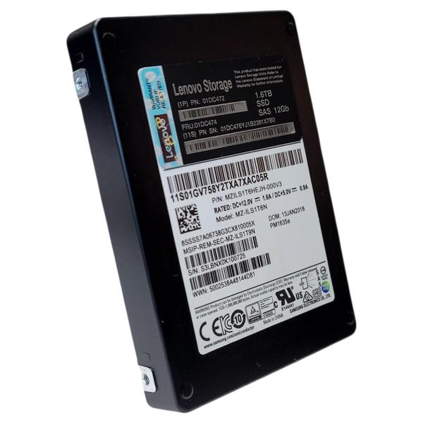 Ssd Lenovo 1.6tb Sas 12gb 2,5 Storage Pn: 01dc472 Fru: 01dc474