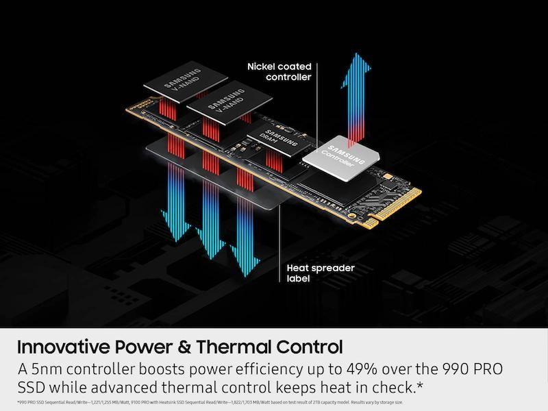 SSD M.2 4TB Samsung 9100 Pro PCIe Gen 5.0 x4 NVMe 2.0 Leitura até