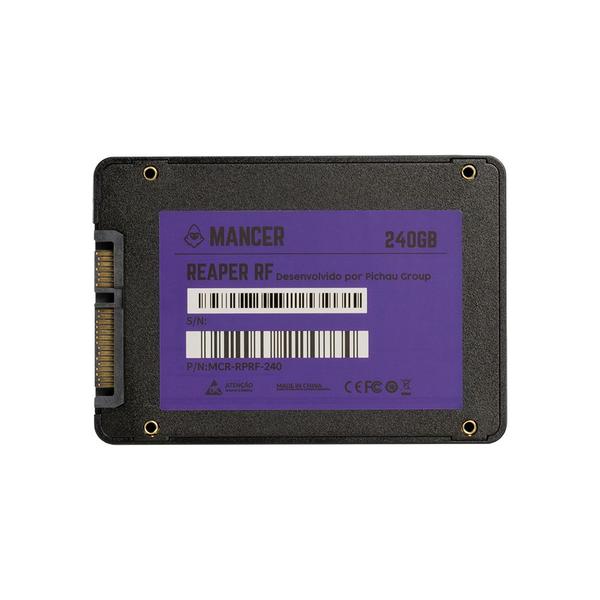 Imagem de SSD Mancer Reaper RF, 240GB, Sata III 6GB/s, Leitura 500 MB/s, Gravacao 450 MB/s, MCR-RPRF-240