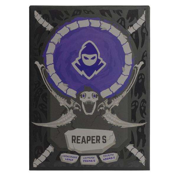 Imagem de SSD Mancer Reaper S, 480GB, 2.5, Sata III 6GB/s, Leitura 550 MB/s, Gravacao 490 MB/s, MCR-RPRS-480