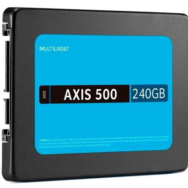 Imagem de SSD Multilaser 240GB 2,5" 500 Mb/s Axis 500