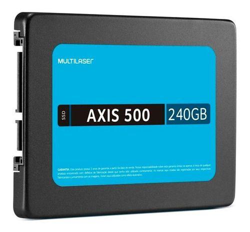 Imagem de Ssd Multilaser Axis 500 240gb 2.5 Gravação 500 Mb/s