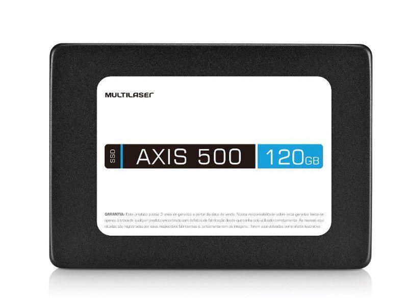 Imagem de SSD Multilaser SS100 AXIS 500 120GB 2.5" SATA III com PPB