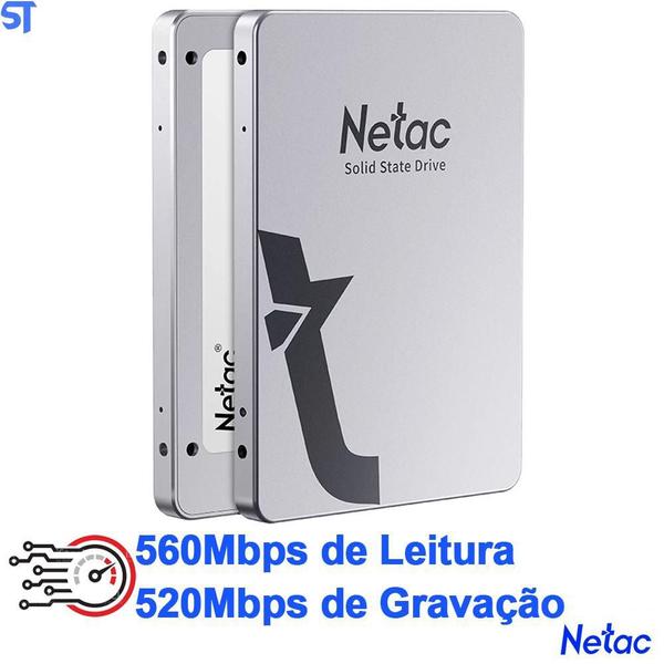 Imagem de Ssd Netac 128Gb 2.5 Sataiii 560Mbps Leitura 520Mbps Gravação