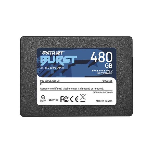 Imagem de Ssd patriot 480gb, sata3, 2.5, burst elite, pbe480gs25ssdr