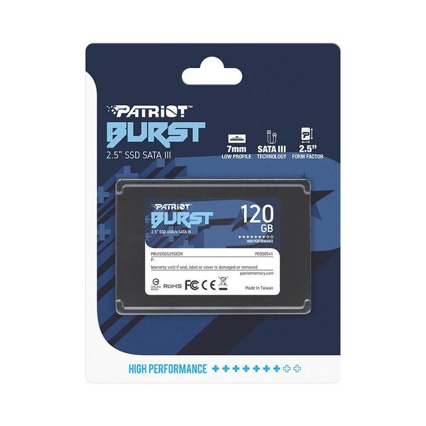 Imagem de SSD Patriot BURST Elite SATA 120GB - PBE120GS25SSDR