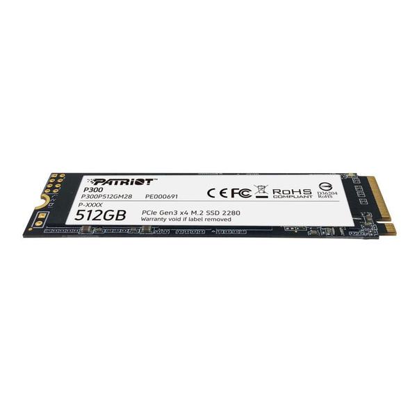 Imagem de SSD Patriot P300 512GB, M.2 2280 PCIe GEN3X4 - P300P512GM28