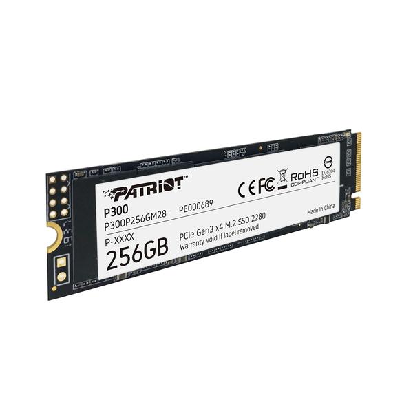 Imagem de SSD Patriot P300 M.2 PCIe Gen 3 x4 256 GB, baixo consumo de energia, 5 anos, Wty