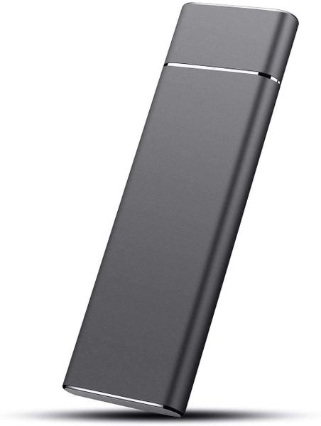 Imagem de SSD portátil 500GB Externo Solid State Drive Type-C/USB Mobile External SSD para PC/Notebook, Mac, PS4 & Xbox (500GB, Preto)