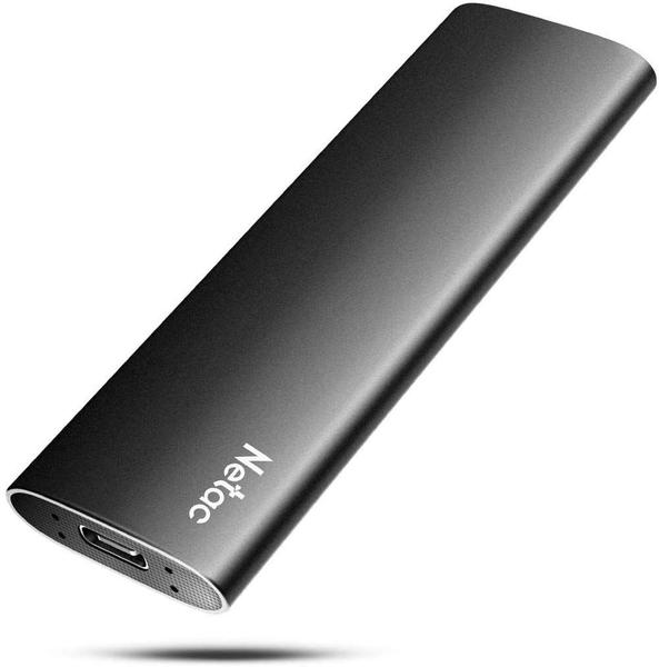 Imagem de SSD portátil Netac ZSlim 250 GB USB 3.2 Gen 2 Tipo C 10 Gbps