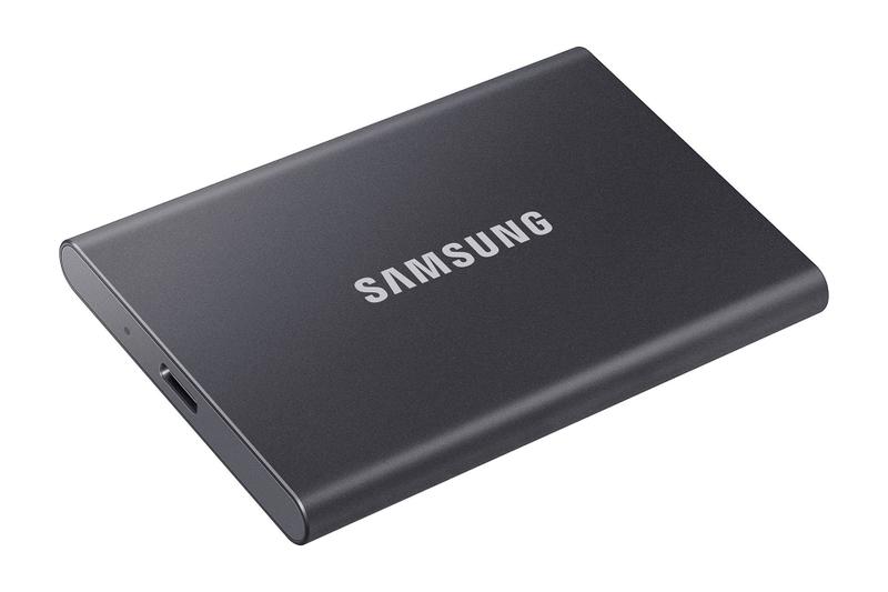 Imagem de SSD portátil Samsung T7 500GB USB 3.2 Gen.2 Titan Grey