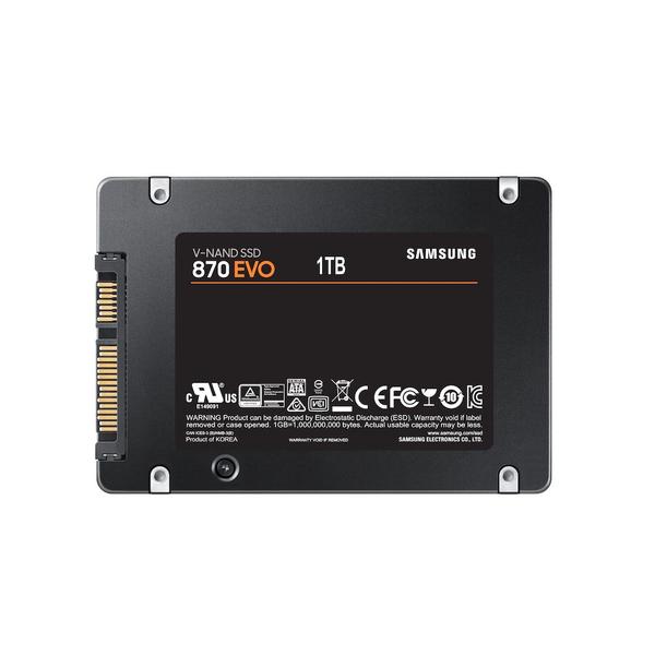 Imagem de SSD Samsung 870 EVO 1TB SATA III 2,5" - MZ-77E1T0B/AM