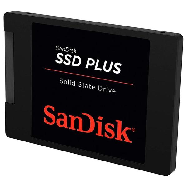 Imagem de SSD SanDisk Plus, 1 TB, SATA III, Leitura 535MB/s, Gravação 350MB/s - SDSSDA-1T00-G27