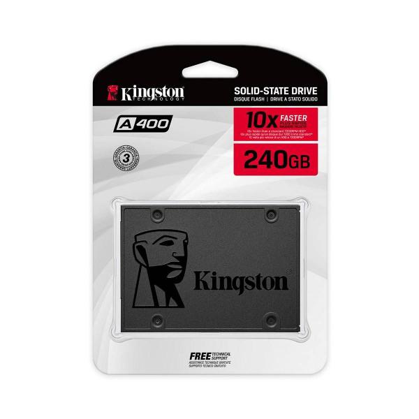 Imagem de Ssd sata 240gb kingston a400 sata iii 2.5" sa400s37/240g