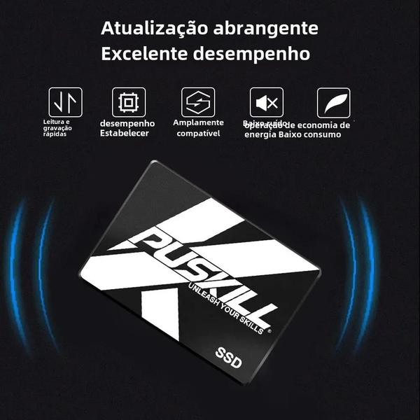 Imagem de SSD SATA3 PUSKILL de Alta Velocidade - 120GB a 2TB para Laptop e Desktop