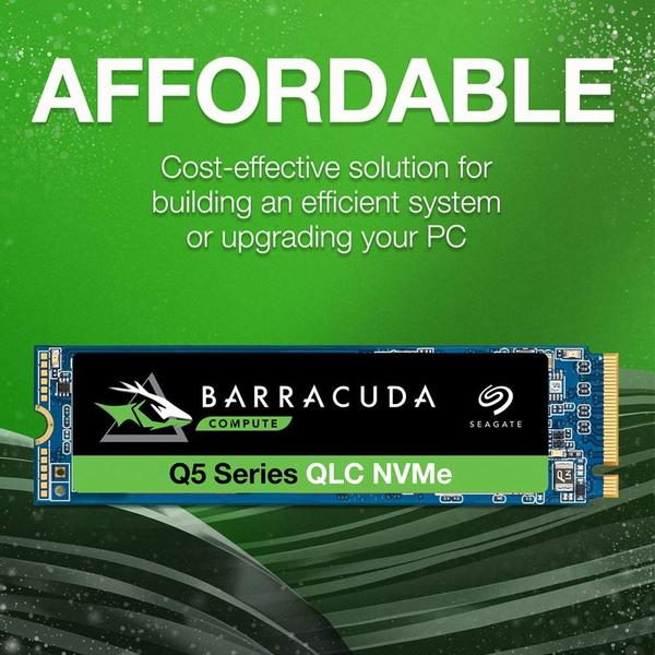 Imagem de SSD Seagate Barracuda Q5 500 GB interno M.2 NVMe PCIe Gen3  4