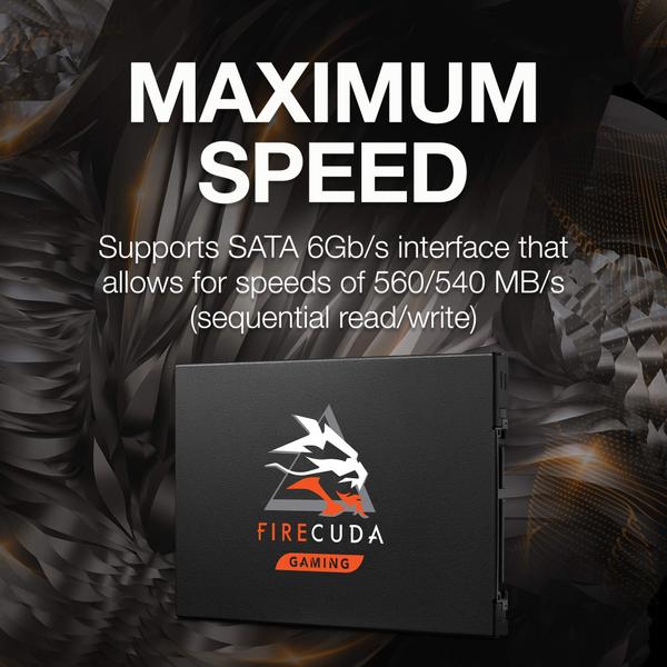 Imagem de SSD Seagate FireCuda 120 2 TB SATA 6 Gb/s 3D TLC para jogos