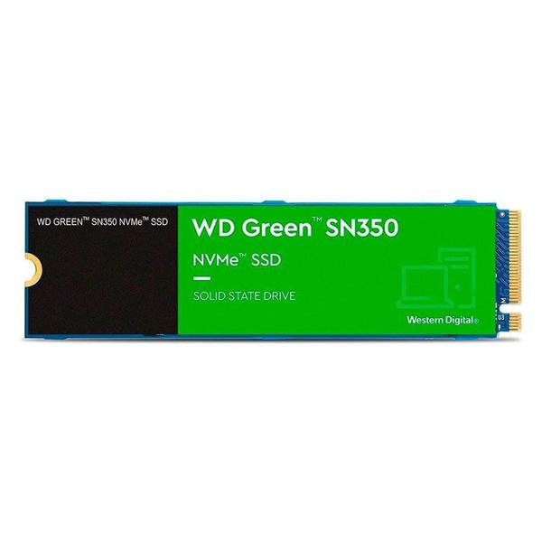 Imagem de SSD WD Green 1TB SN350, M.2 2280, PCIe, NVMe, Leitura: 2400MB/s e Gravação:1850MB/s, VerdWDS100T2G0C